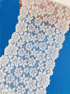 Latest Design Embroidery Stretch Wide Lace for Underwear