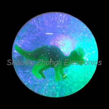 water bouncy ball with dinosaur