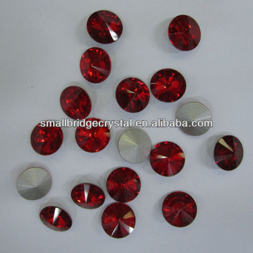 Round Shape Crystal Point Back Stone Glass Stone For garment