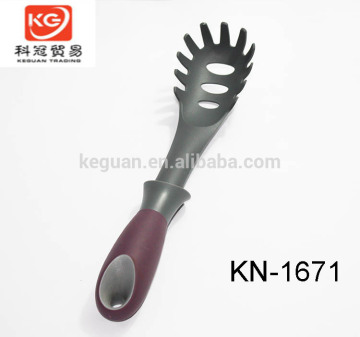 KN-1671 High quality spaghetti spoon with comfortable grip handle cooking tool in kitchen utensil set
