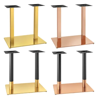 Rose Gold Stainless Steel Dining Bar Restaurant Table Bases