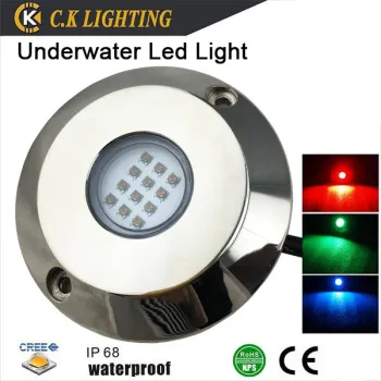 RGB multi color boat led light underwater ip68