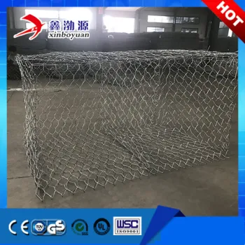 Galfan or PVC Coated Gabion Box Stone Cage Netting Gabionbaskets