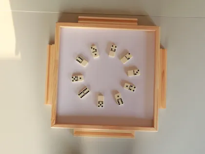 GIBBON Wooden Domino Table