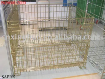 foldable wire container