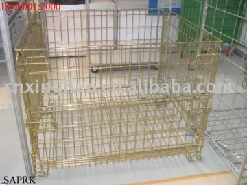 foldable wire container