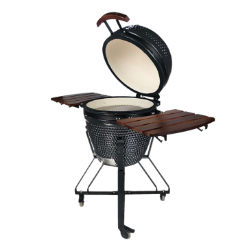 Kimstone 2023 Kamado ceramiczny grill z wózkiem - 21 -calowy w kształcie jaja w kształcie jaja