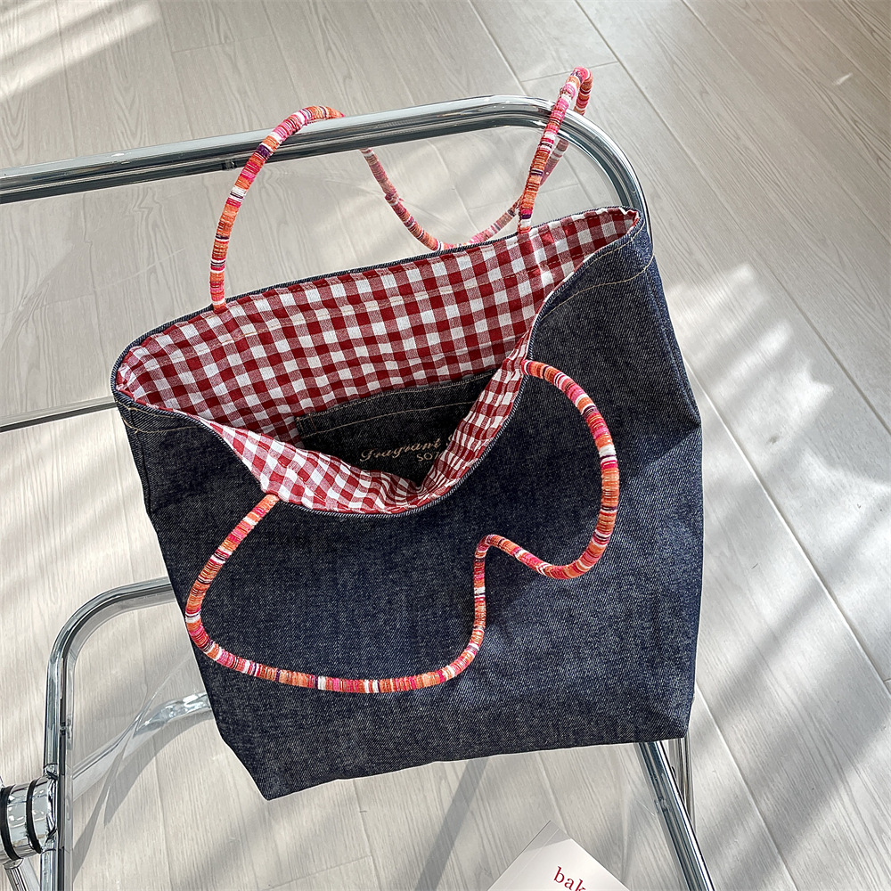 designer denim tote bags