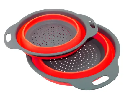 Collapsible Silicone Colander Fruit Vegetable Washing Basket