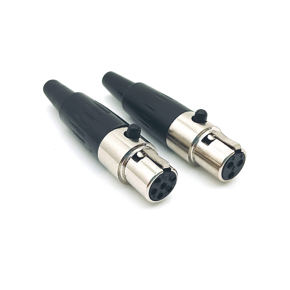 Mini XLR Female Socket Audio Microphone Solder Connector