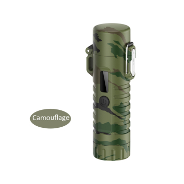 USB-C Rechargeable Waterproof Plasma Lighter with Flashlight: The Ultimate Outdoor Windproof Smoking Solution