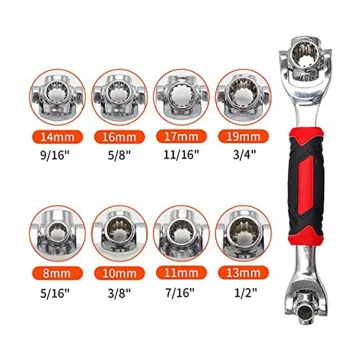 48-in-1 Universal Torx Wrench with Spline Bolts and 360-Degree Rotating Head: Multi-Function Tiger Socket Wrench