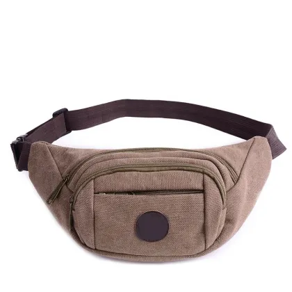 Durable Canvas Unisex Women Pack Sport Waist Bag