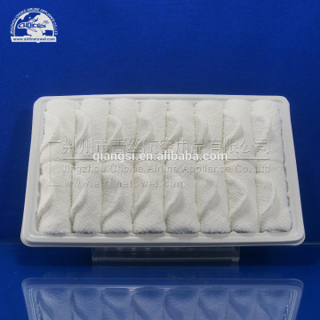 White cotton scented disposable hand towel