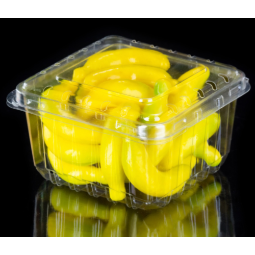 Jednorazowe plastikowe pudełko do pakowania owoców