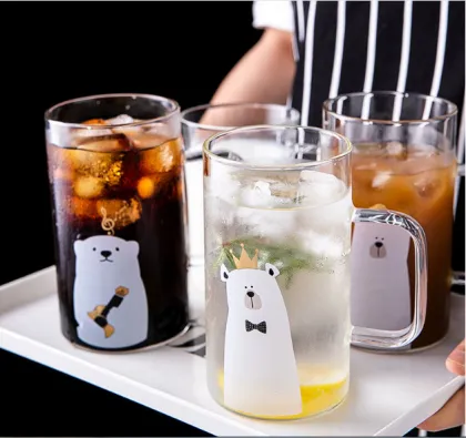 Home decoration juice cup milk coffee glass cup