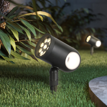 Waterproof Aluminum Warm White Spotlights - LED Outdoor Lawn Lamp for Garden and Tree Decoration