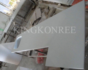 3/4'' Thickness White Kitchen Quartz Countertop Solid Surface Worktop For Vanity Tops