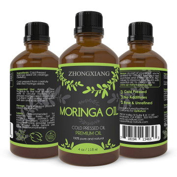 थोक 100% शुद्ध ठंड दबाया moringa बीज का तेल