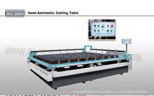 Semi-Automatic Glass Cutting Table, Glass Cutter Machine