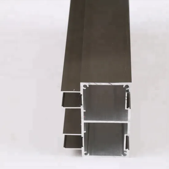 Electrophoresis flat open wardrobe door aluminum profile