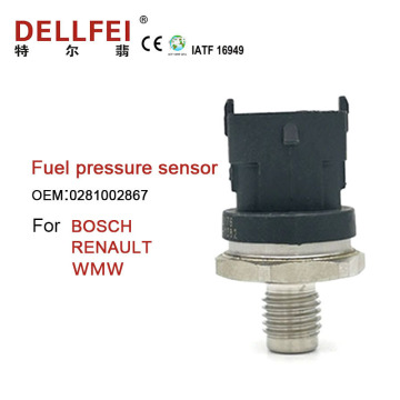 Sensor de pressão de alta combustível 0281002867 para Renault MWM