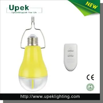 Battery Operated Rechargeable Light Bulb with Remote Control
