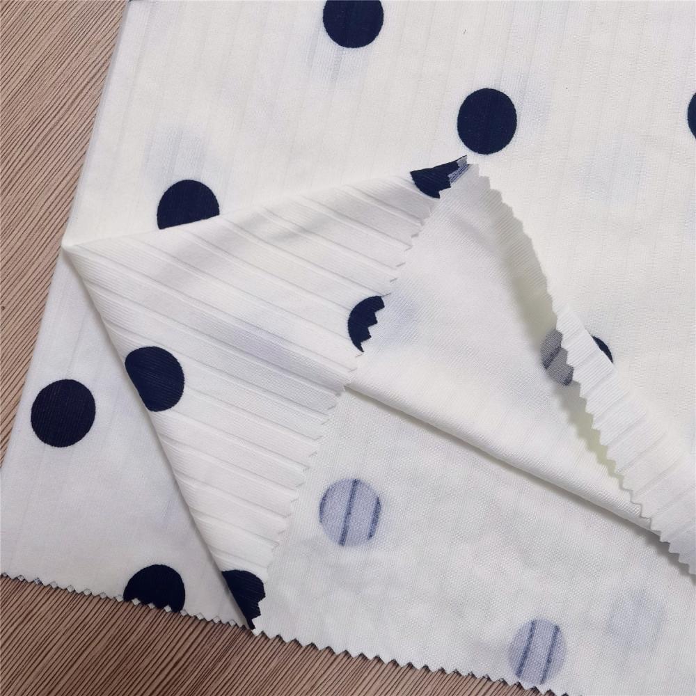 8*3 Rib Print Brushed Fabric