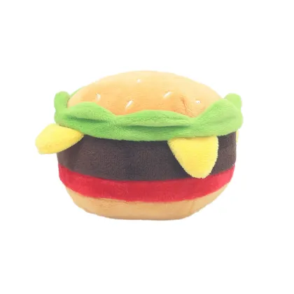 simulated food Burger Fries Shake Pizza dog toy