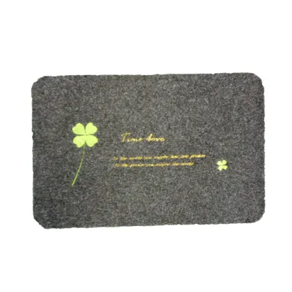 Embroidered washable bathroom  living room door mat