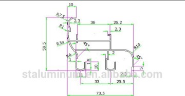 Ghana alunminum profile, aluminum profile for Ghana market