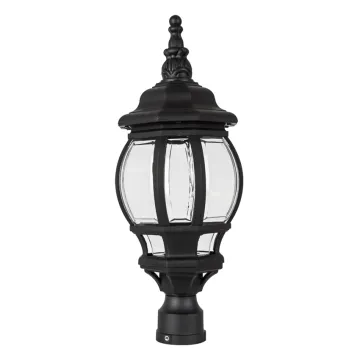 Outdoor Gate Pillar Lights: Classic Plastic Garden Lighting for Exterior Decor