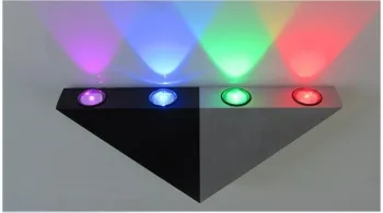 Home 4 * 1w, 4 Watt Led Wall Light Fixtures 200*150*35mm Lifespan 50000 Hours