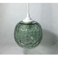 custom colored round glass lamp shade