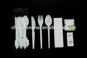 100% hygienic Disposable PS plastc cutlery sets ,picnic set,knife fork spoon and toothpick set
