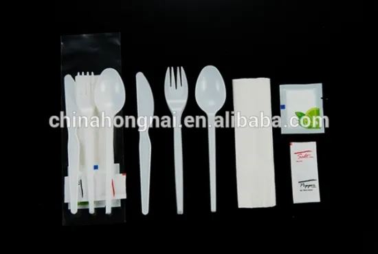 100% hygienic Disposable PS plastc cutlery sets ,picnic set,knife fork spoon and toothpick set
