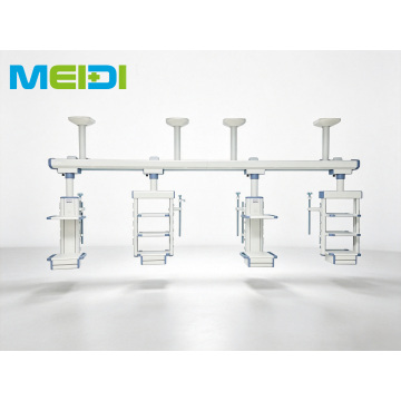 ICU Combined Ceiling Bridge, 3‑Bed Shared Dry‑Wet Separation, High‑Strength Aluminum Alloy ICU Pendant System