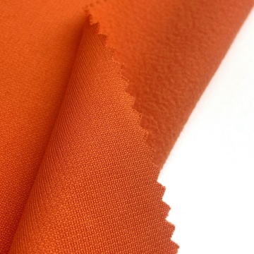 Tissu super poly de tricot brossé en polyester tricoté