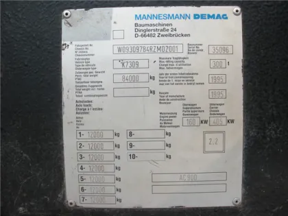 Used Demag AC900 300t Crane