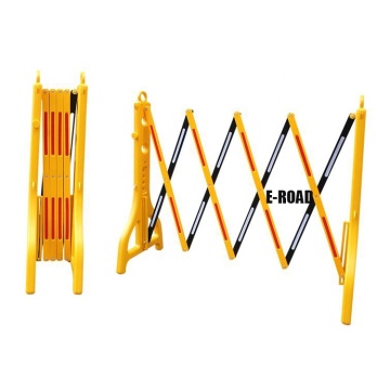 Expandable Yellow and Red Road Safety Plastic Barricade Fence