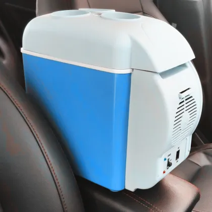 Portable 7.5L Mini Car Refrigerator - Dual-Use Home & Travel Fridge