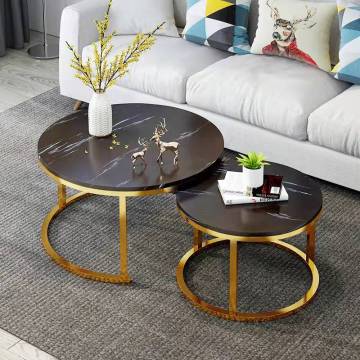 Set of 2 Nesting Coffee Tables: Versatile Furniture for Living Rooms, Balconies, and Offices