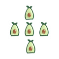 Zo goed !!! Zoete 3D Fruit Plaksteen Cabochons Avocado Aardbei Ananas Wortel Kers Slime Charms Sieraden Maken DIY