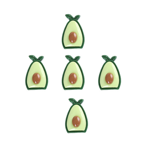 So großartig !!! Süße 3D-Frucht Flatback Cabochons Avocado Erdbeere Ananas Karotte Kirsche Schleim Charms Schmuckherstellung DIY