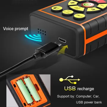 60M USB charge digital laser distance meter with Voice prompt with bubble