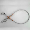 Color rubber coated stainless steel safety sling