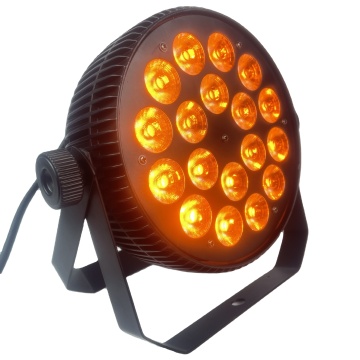 BAMP1861F Professional LED Flat Par Can Light - 18Pcs, 12W RGBWAUV, 6-in-1, 2.8kg, 160W Power Output