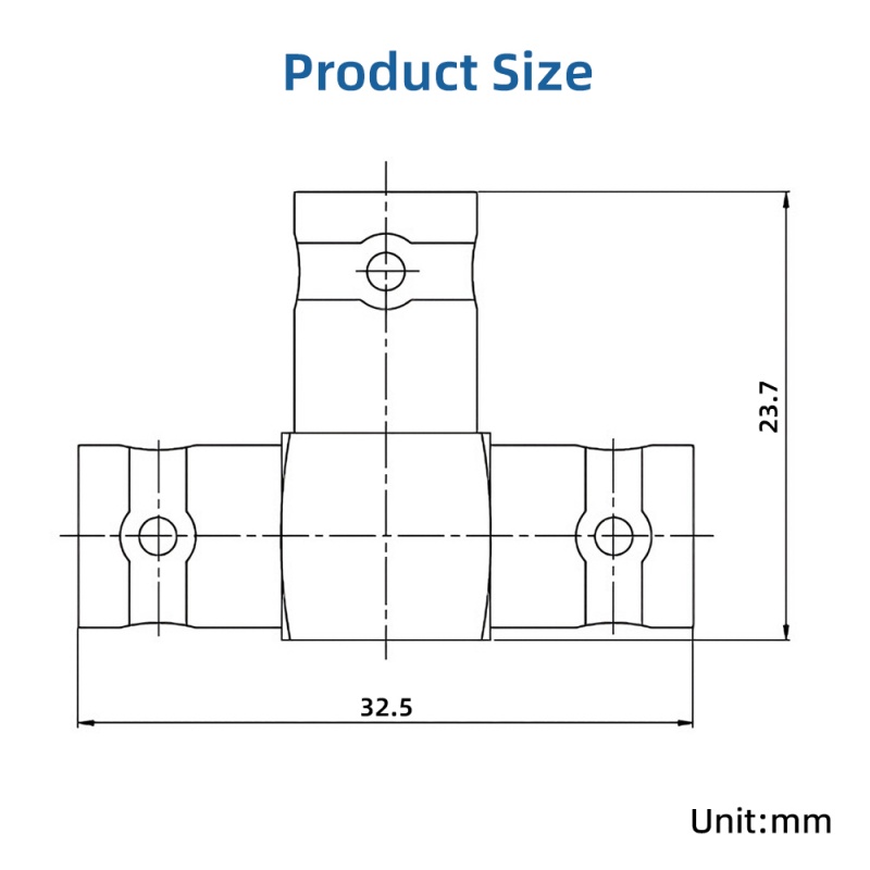 BNC Female to Female T shape Adapter 5