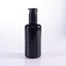 100 ml schwarze Glaslotion Flasche mit ausgedehnter Düse
