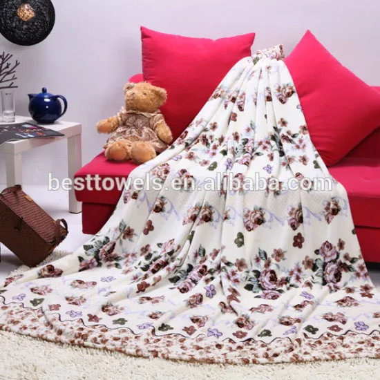 new printed luxury flannel blanket